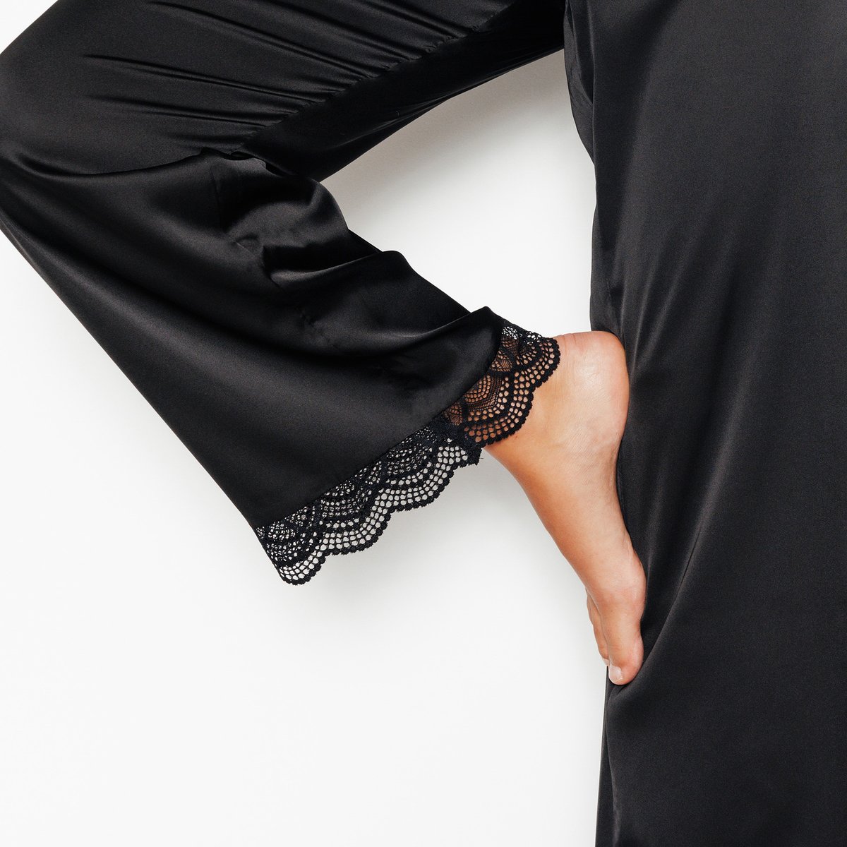Pantalon pyjama INOUIE noir, ROUGEGORGE LINGERIE