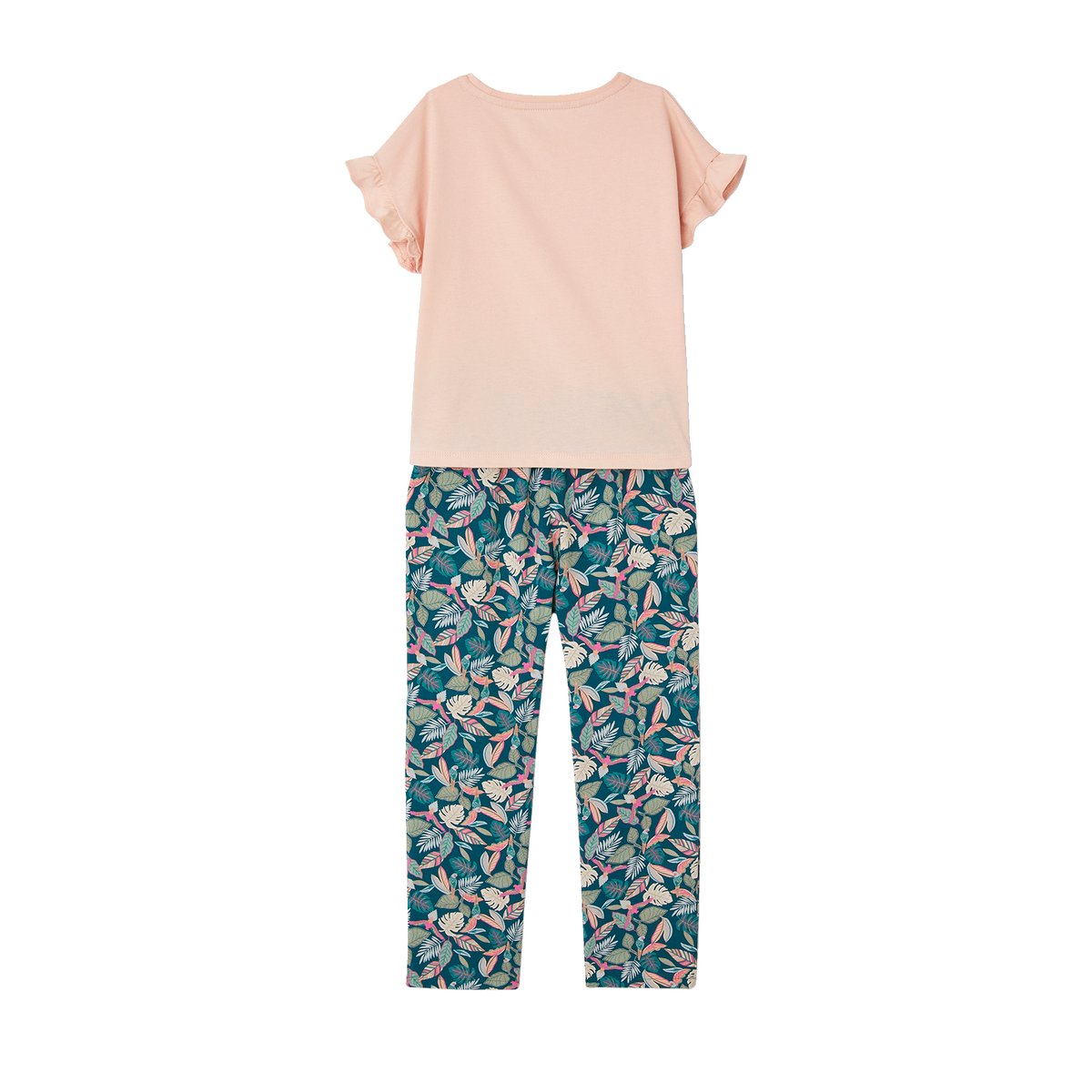 Ensemble tee-shirt + pantalon vert, VERTBAUDET