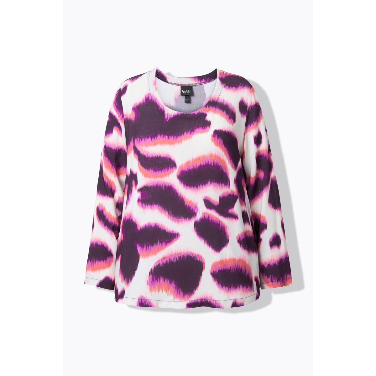 Blouse avec imprimé prune foncé, ULLA POPKEN