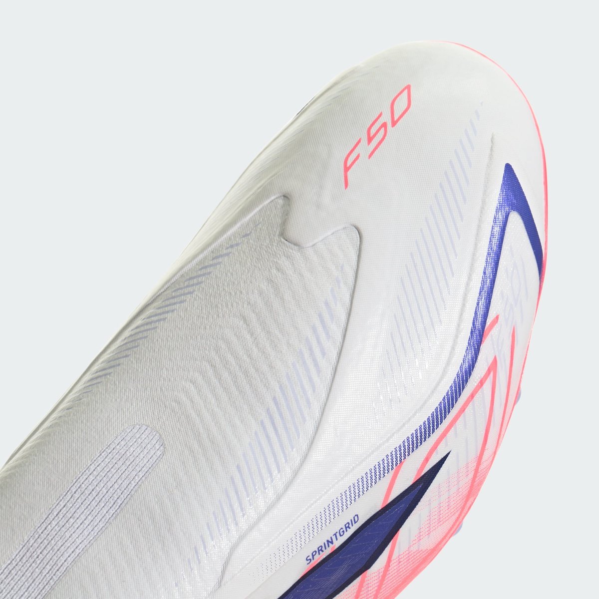 Chaussure De Football Sans Lacets F50 Hyperfast League Terrain Synthétique Chaussure De Football Sans Lacets F50 Hyperfast League Terrain Synthétique cloud white / solar purple / solar turbo, adidas Performance