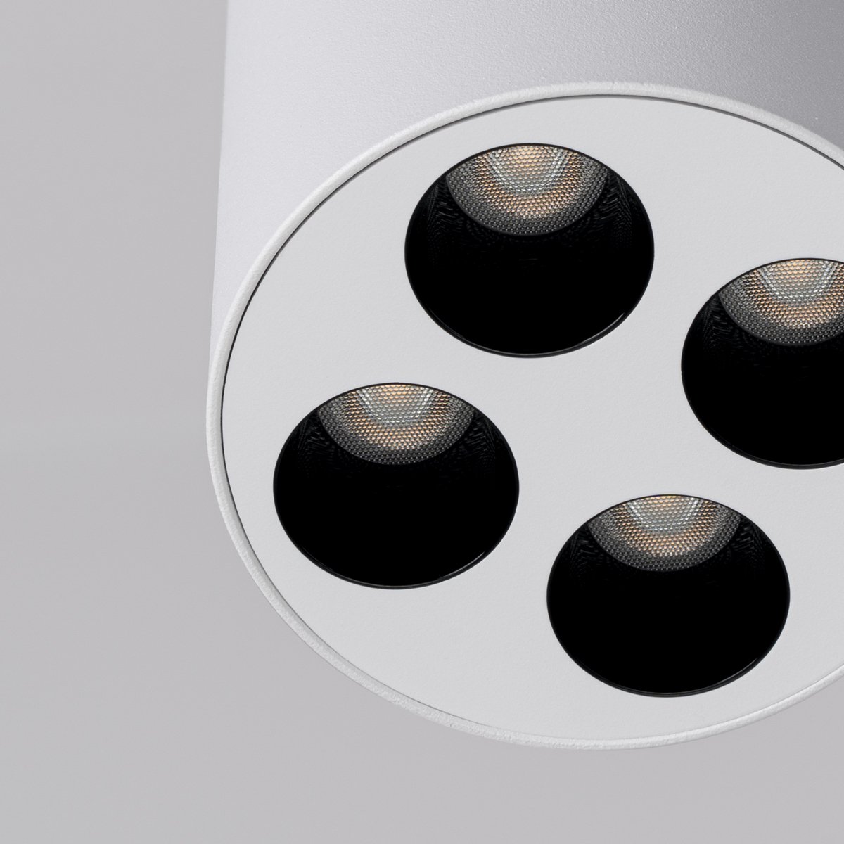 Plafonnier Aluminium Blanc LED 4 Zoe blanc, EDEN