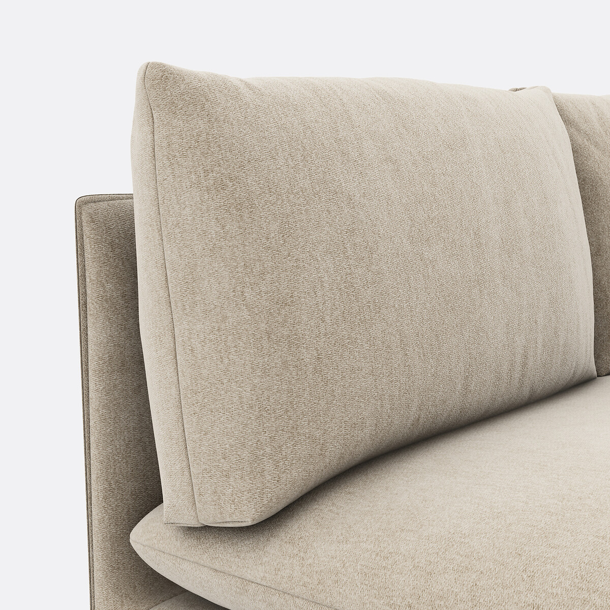 2-zits modulaire bank, gemêleerd polyester, Malo beige , LA REDOUTE INTERIEURS