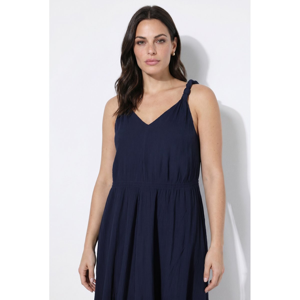 Robe maxi sans manches marine, ULLA POPKEN