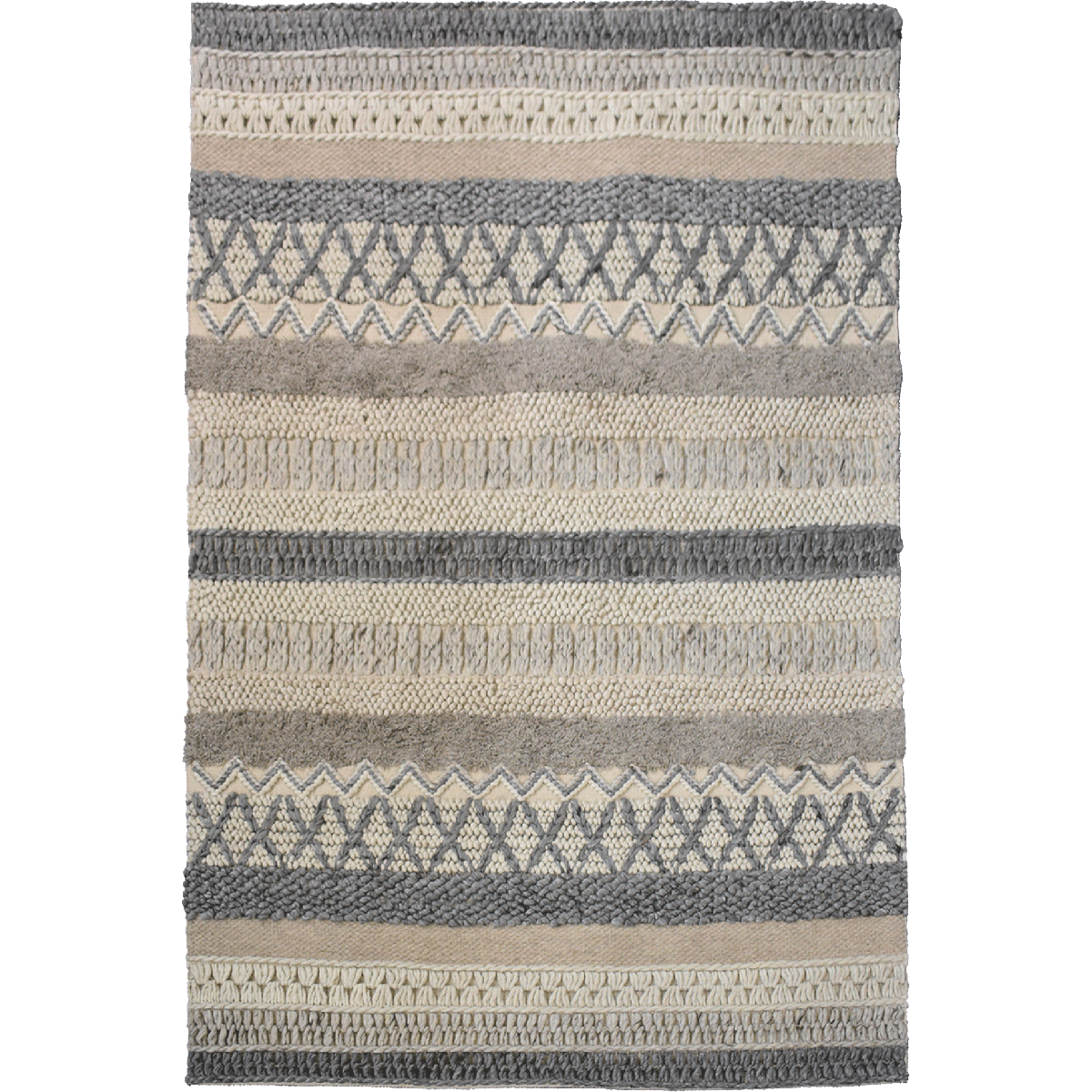Tapis kilim fait à la main motif ethnique ESPARIA beige ,marron, UN AMOUR DE TAPIS