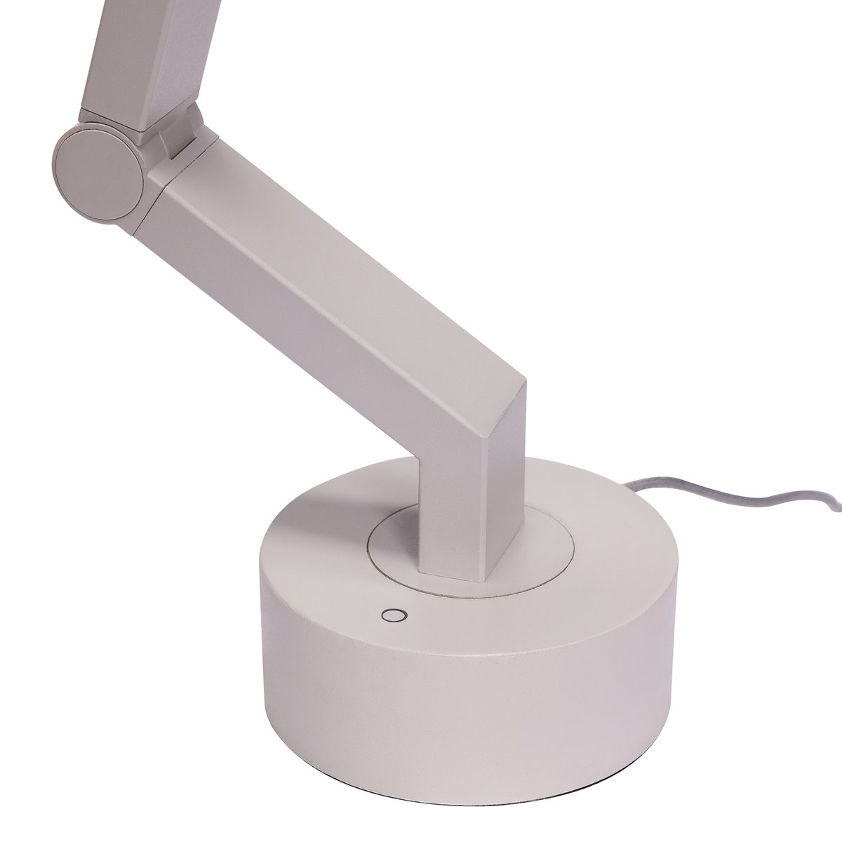 Lampe de table en fer et polycarbonate VERVE gris clair, HUBSCH
