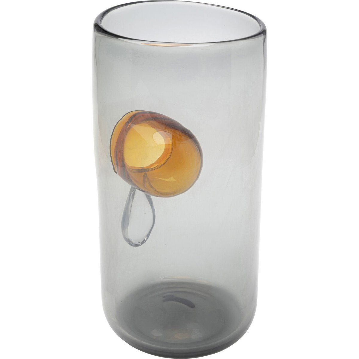 Vase en verre 33cm, DRIP gris, KARE DESIGN