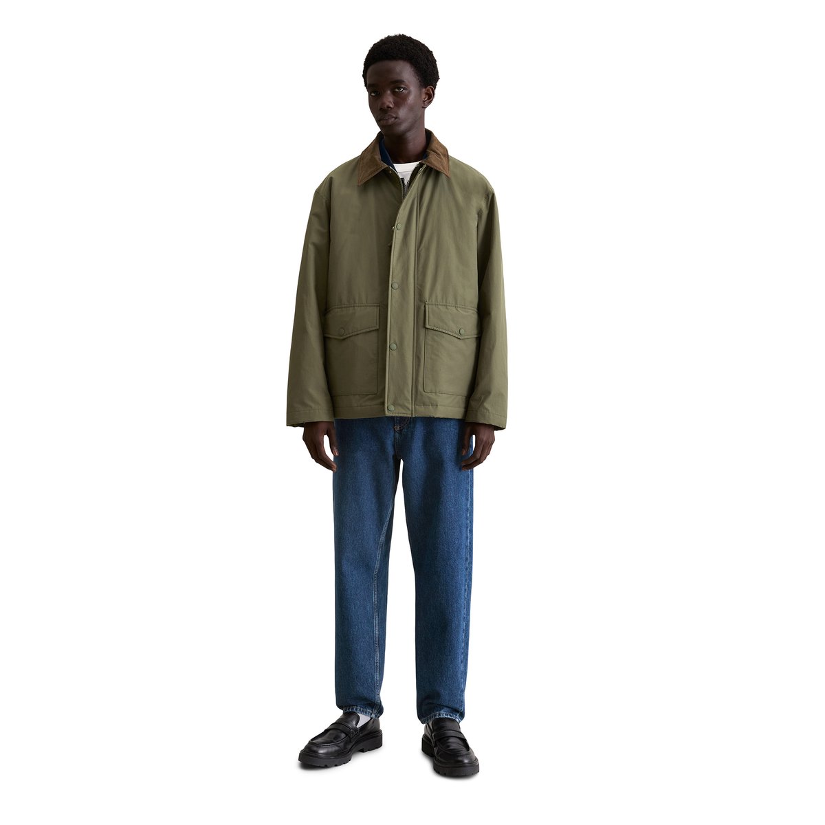Barnjacket regular imperméable et légèrement matelassé vert foncé, MARC O’POLO DENIM