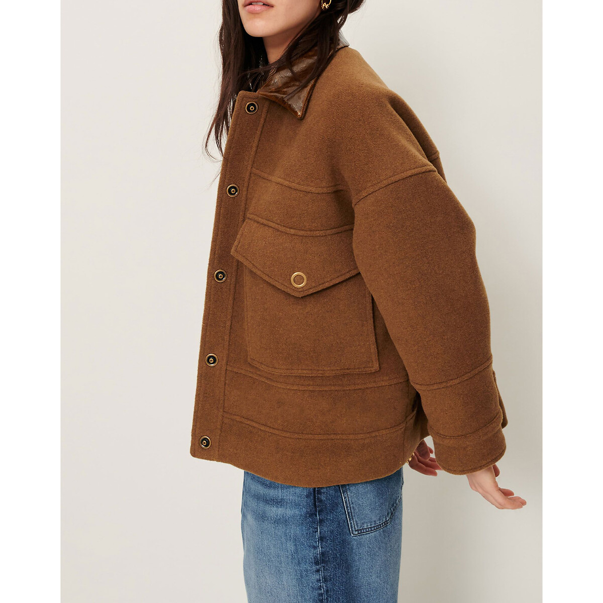 Manteau court en laine mélangée, EDFINLAY camel, SESSUN