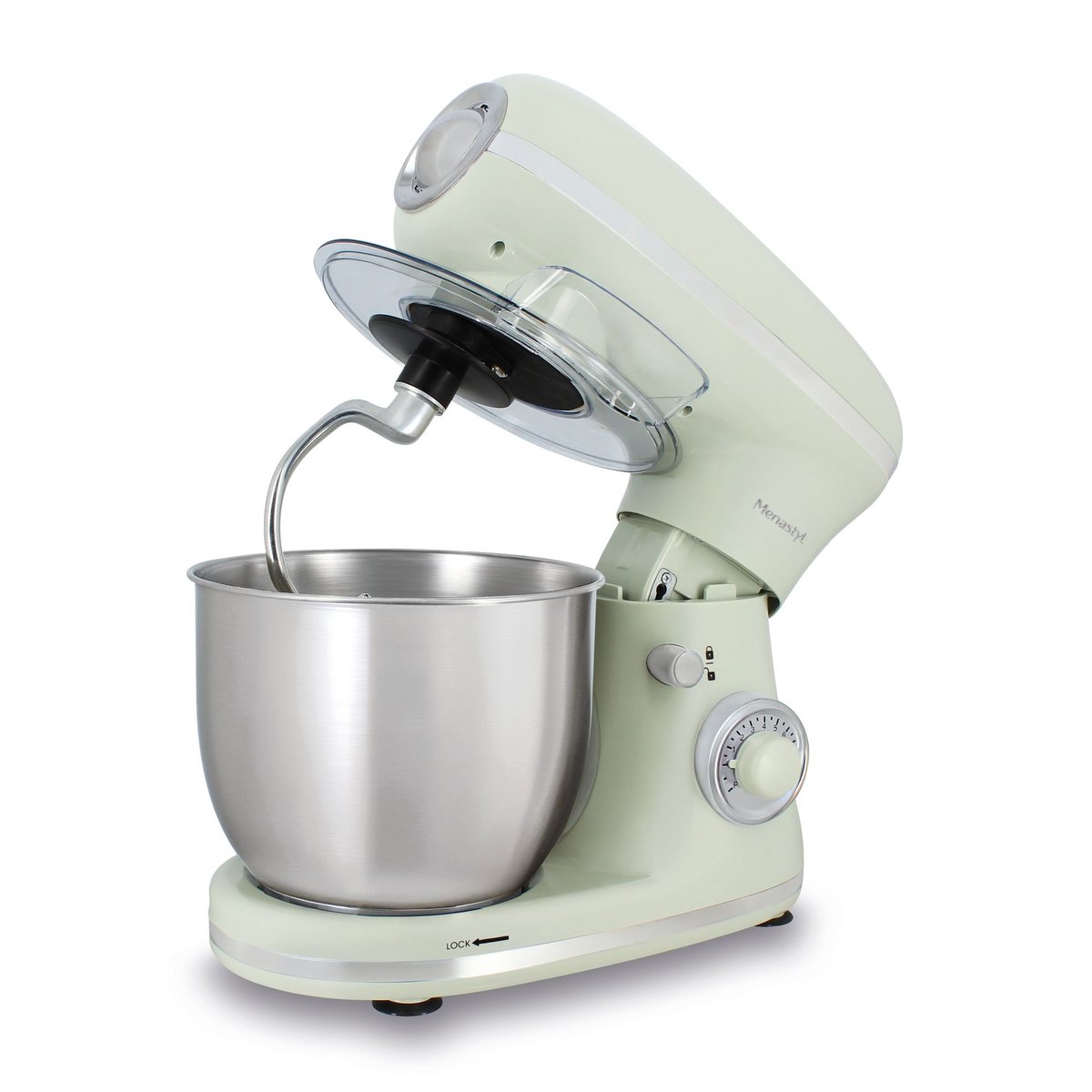 Robot patissier 1300W - 8 vitesses, RETRO céladon, MENASTYL