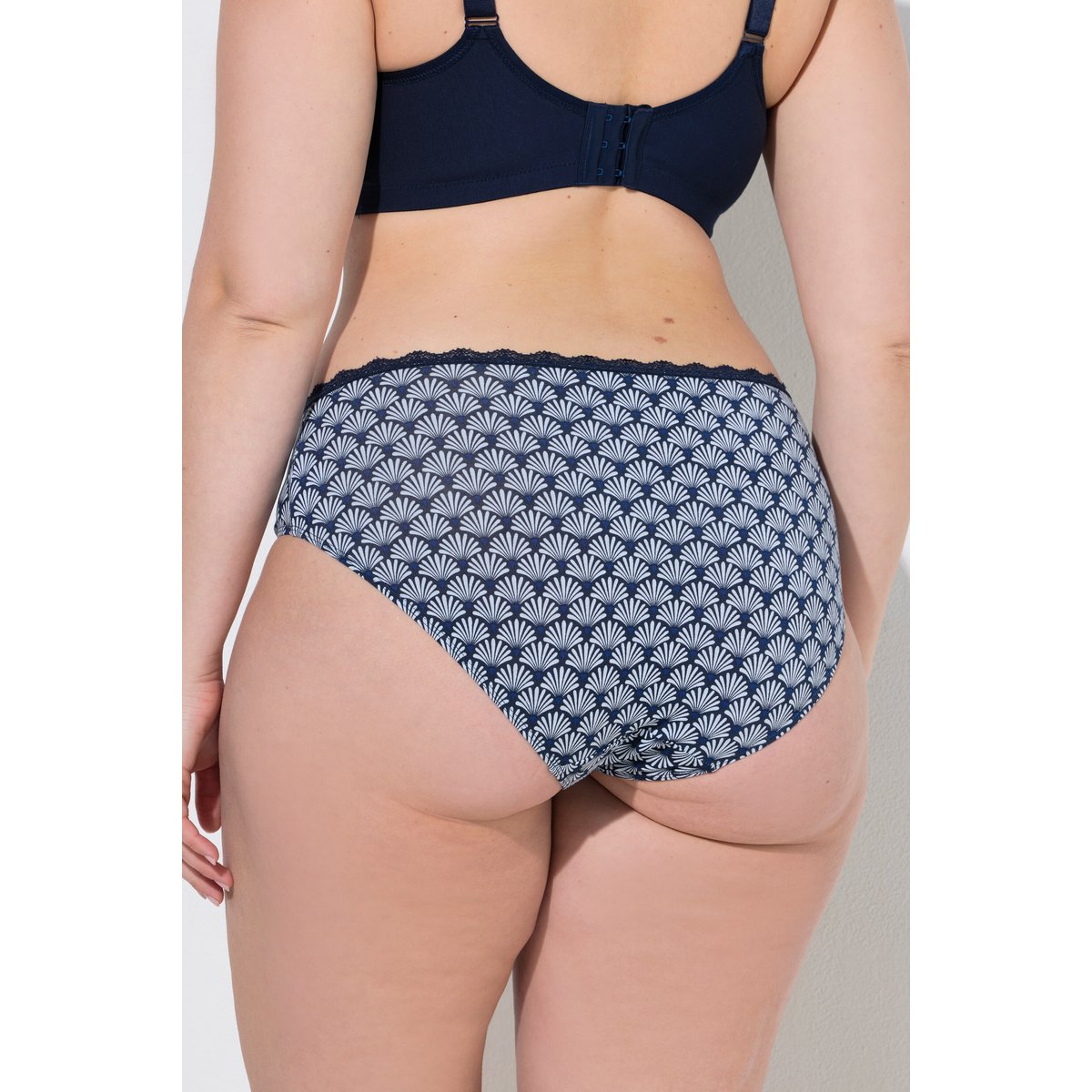 Lot de 5 culottes midi, motif/couleurs unies bleu clair, ULLA POPKEN