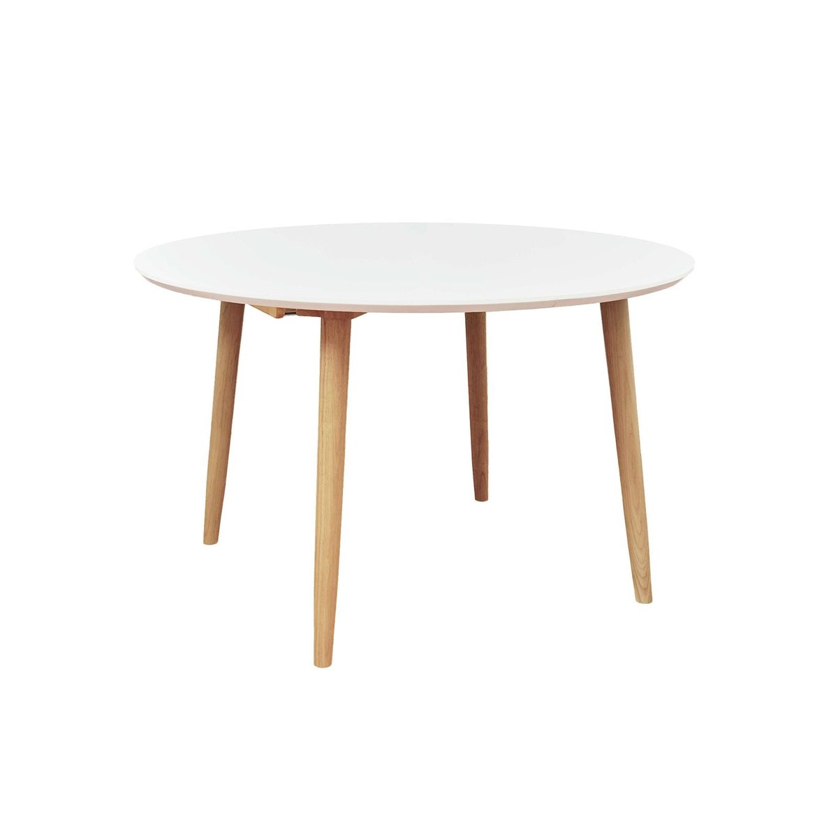 Table repas 100-180 cm  avec 2 allonges blanc, ZAGO