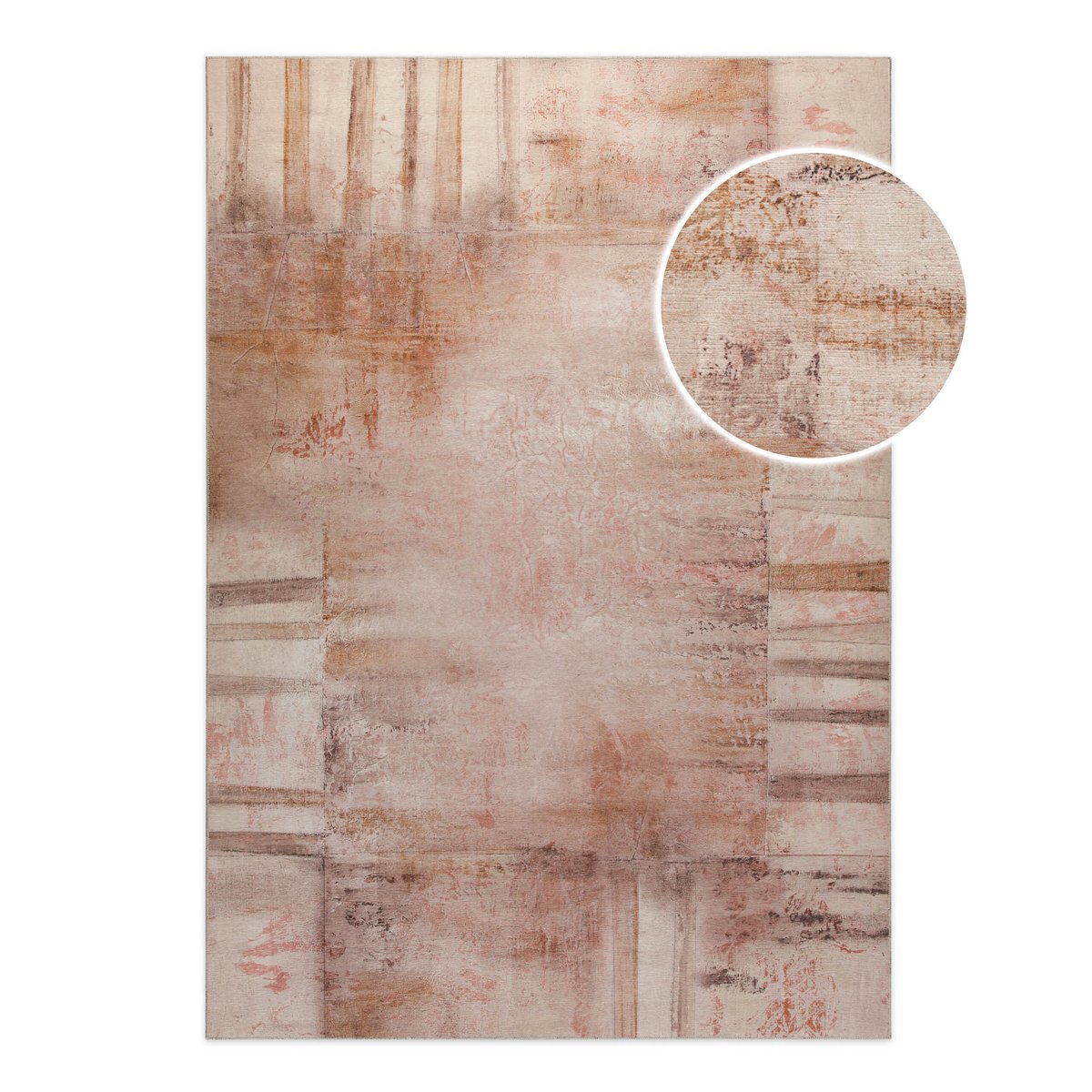 WECONhome Maui, tissé machine, coton, tapis tissé plat, certifié OEKO-TEX® (n° D20-0634) (70 x 120 cm, rouille) , Maui vieux rose, ESPRIT