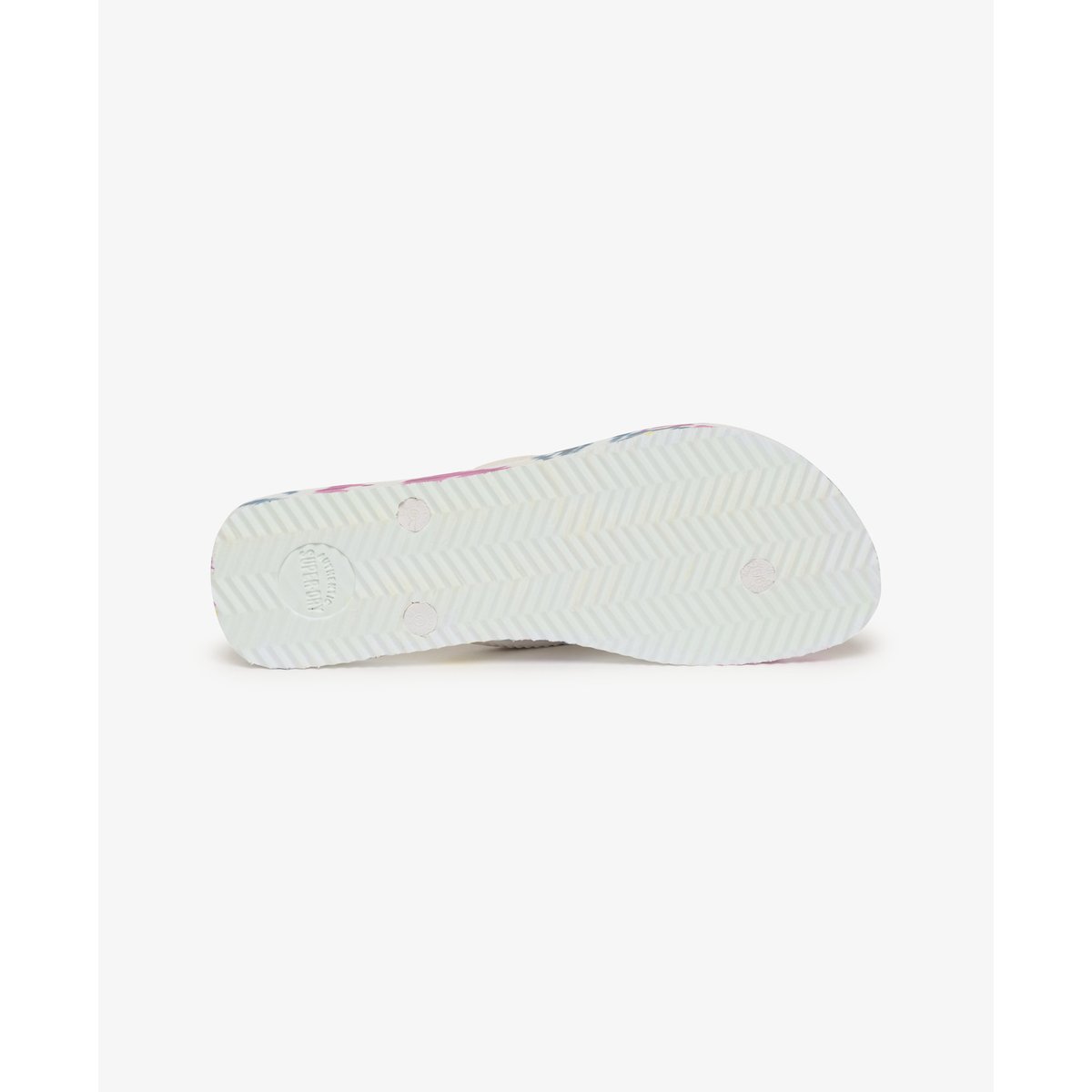 Tongs à Imprimé Intégral blanc ikat floral, SUPERDRY