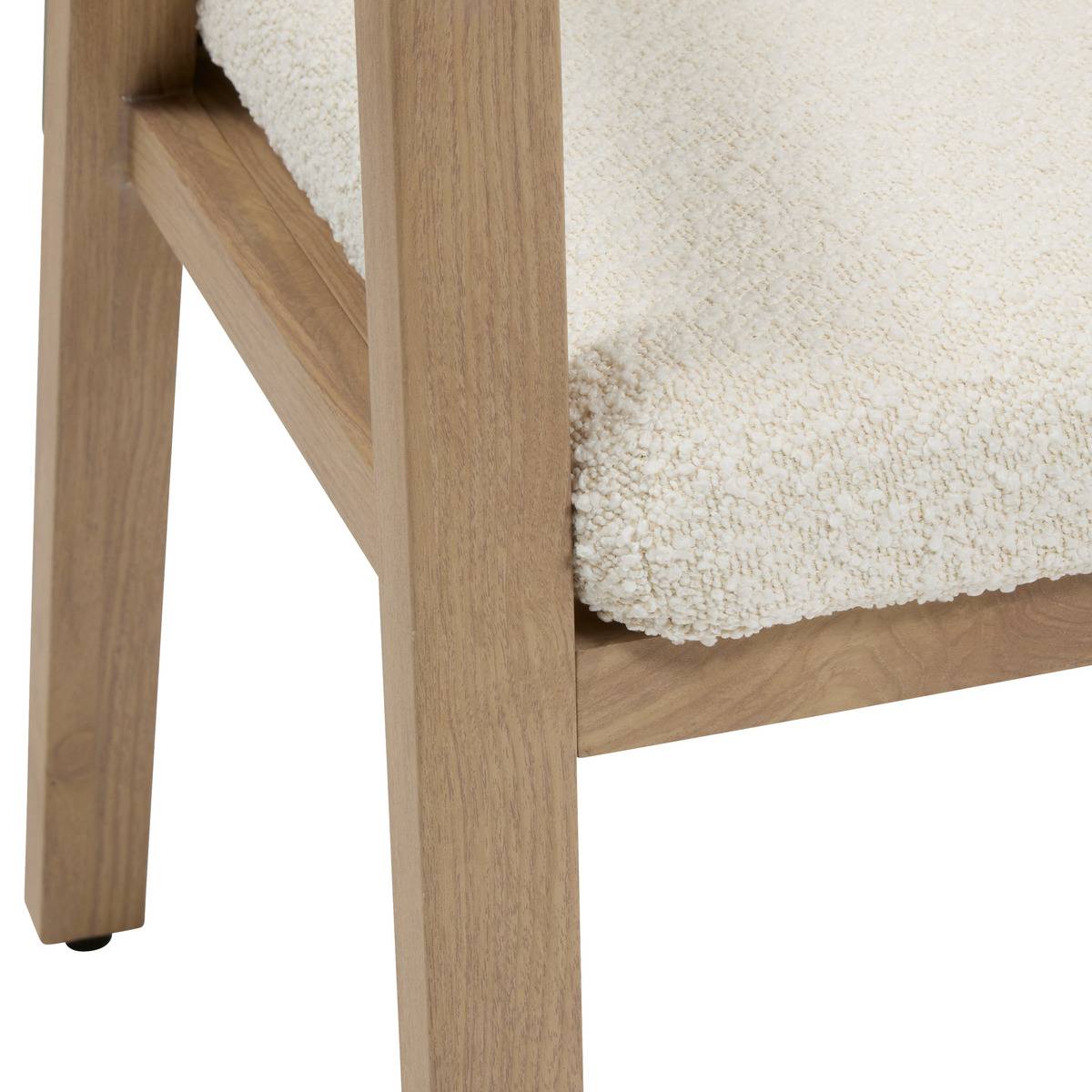 Fauteuil de jardin en aluminium et corde tressée MYLORE vert laurier, HESPERIDE