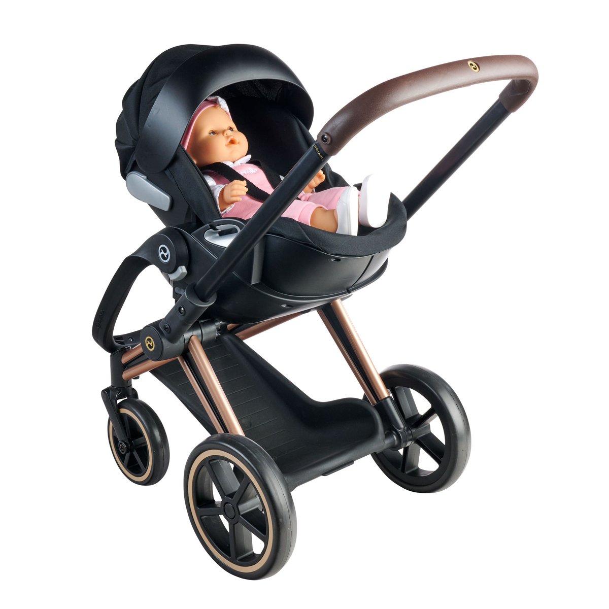 Porte-Poupon Cybex 2 en 1 noir pour poupon 36 et 42 cm couleur unique, COROLLE