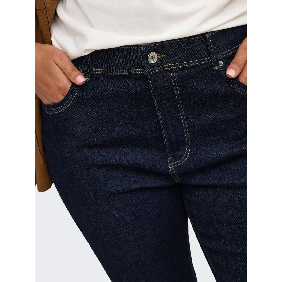 Jean Skinny dark blue denim, ONLY CARMAKOMA
