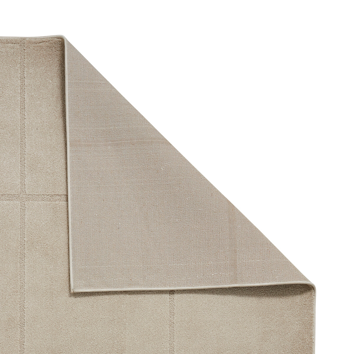Modern Geometric Carved Soft-Touch Rug mink, SO'HOME