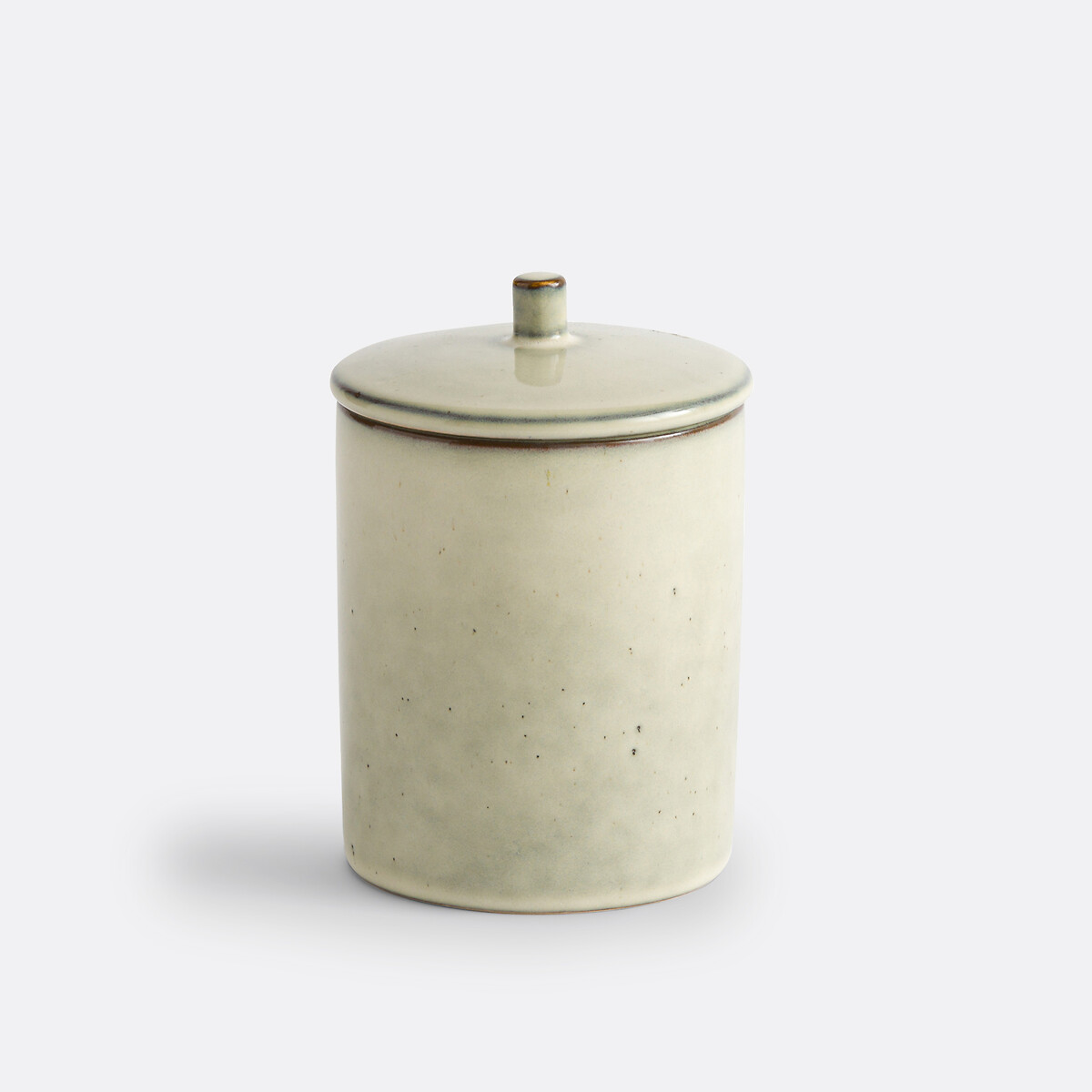 Bewaarpot in aardewerk H12 cm, Omora ecru, LA REDOUTE INTERIEURS