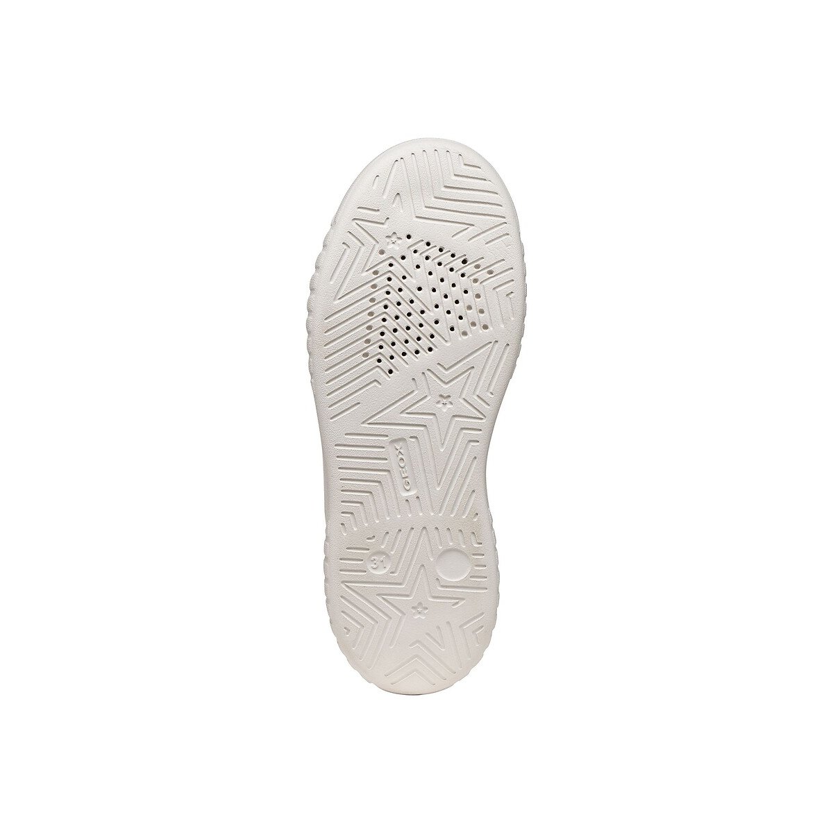 Sneakers traspiranti, MIKIROSHI bianco/gold , GEOX