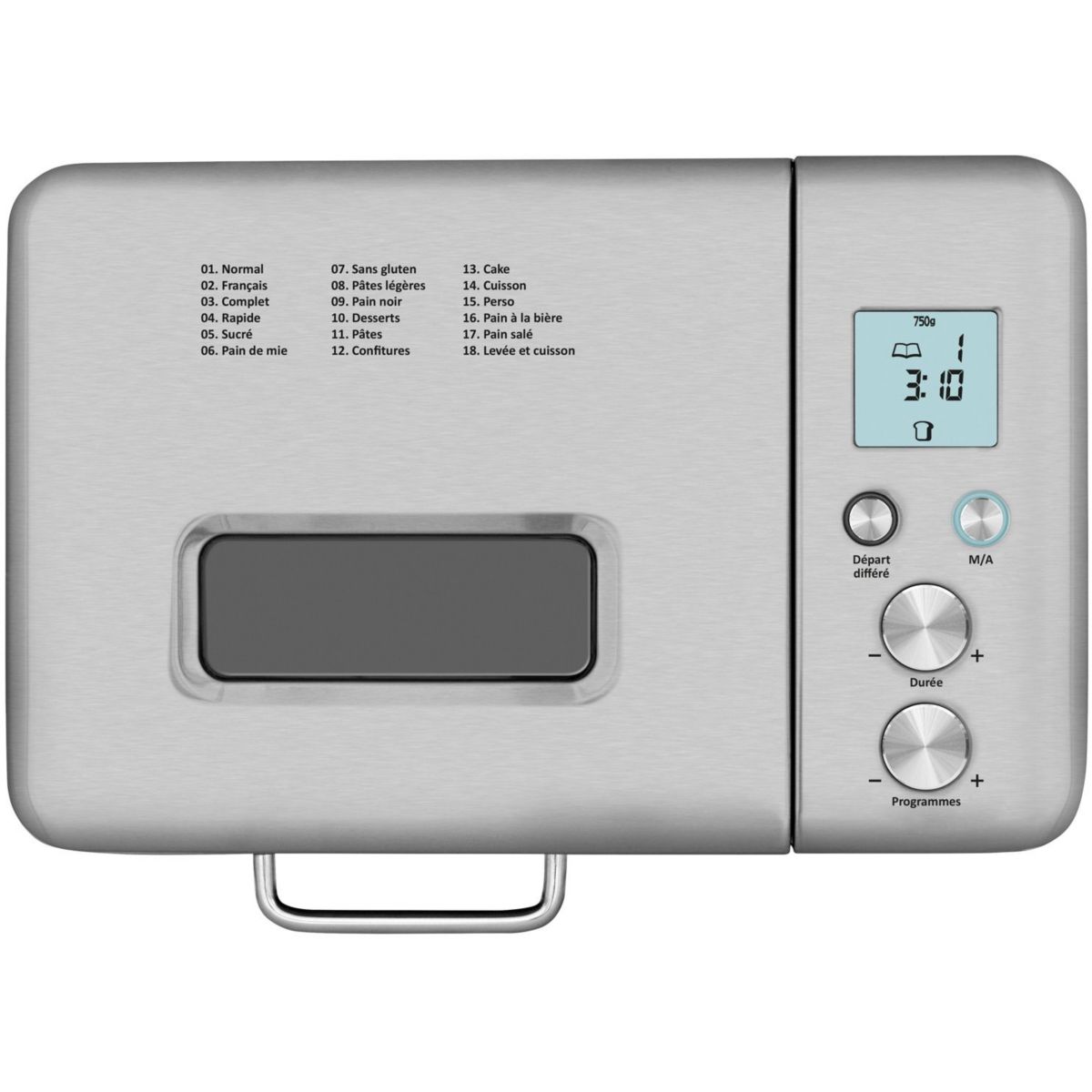Machine à pain Sans Gluten & Co QMP440 inox, RIVIERA & BAR
