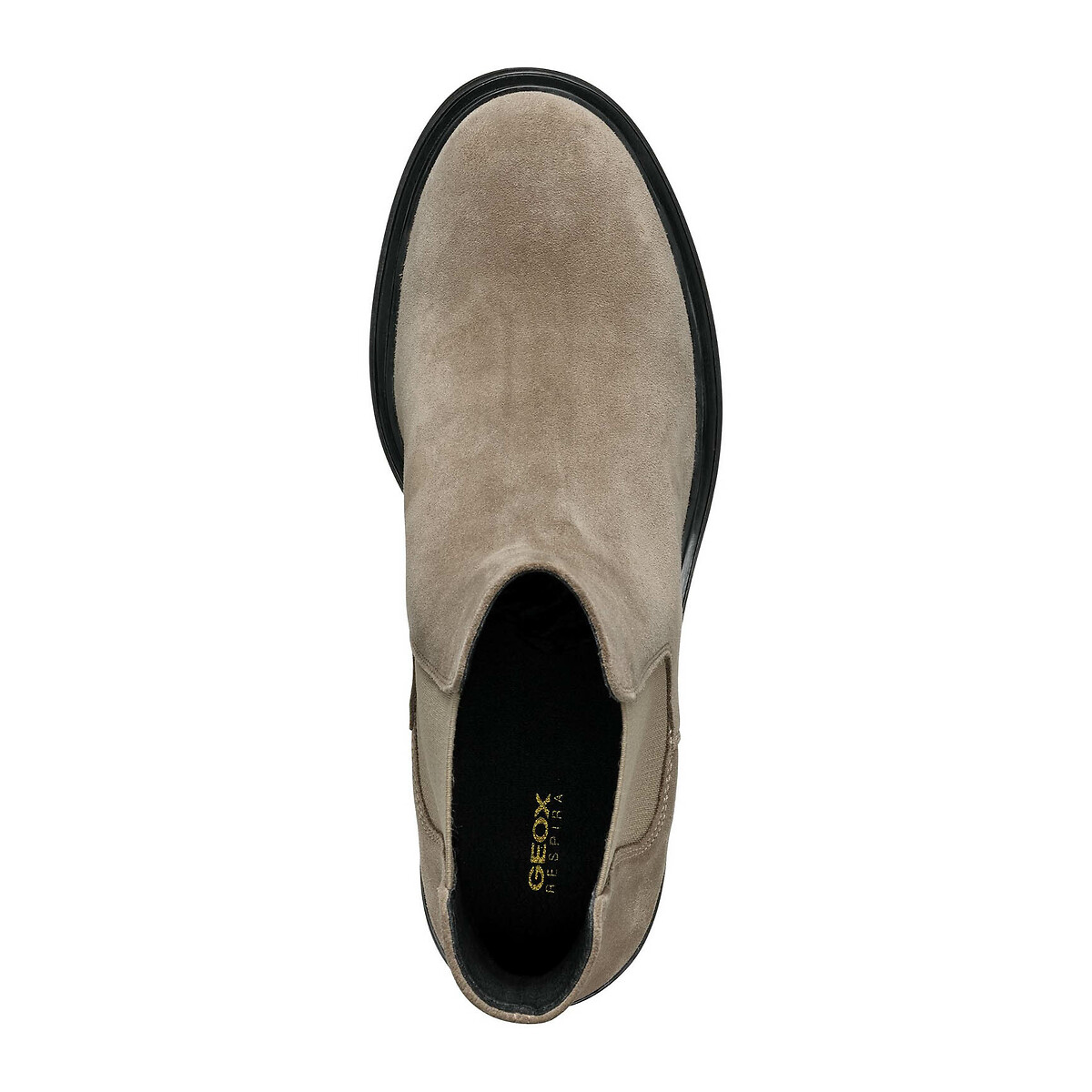 Damiana Breathable Chelsea Boots in Suede taupe, GEOX