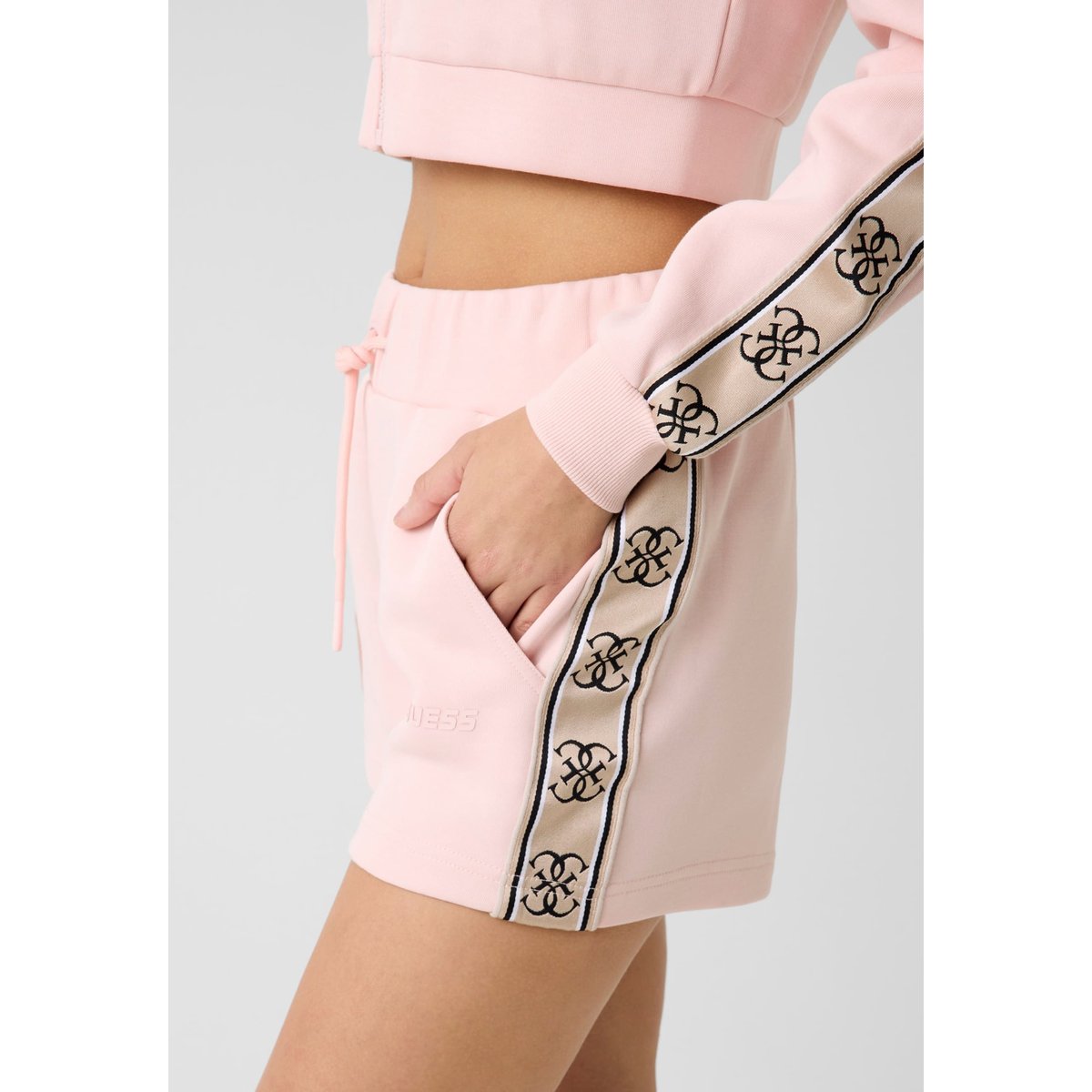 Short Logo Sur Le Côté rose, GUESS