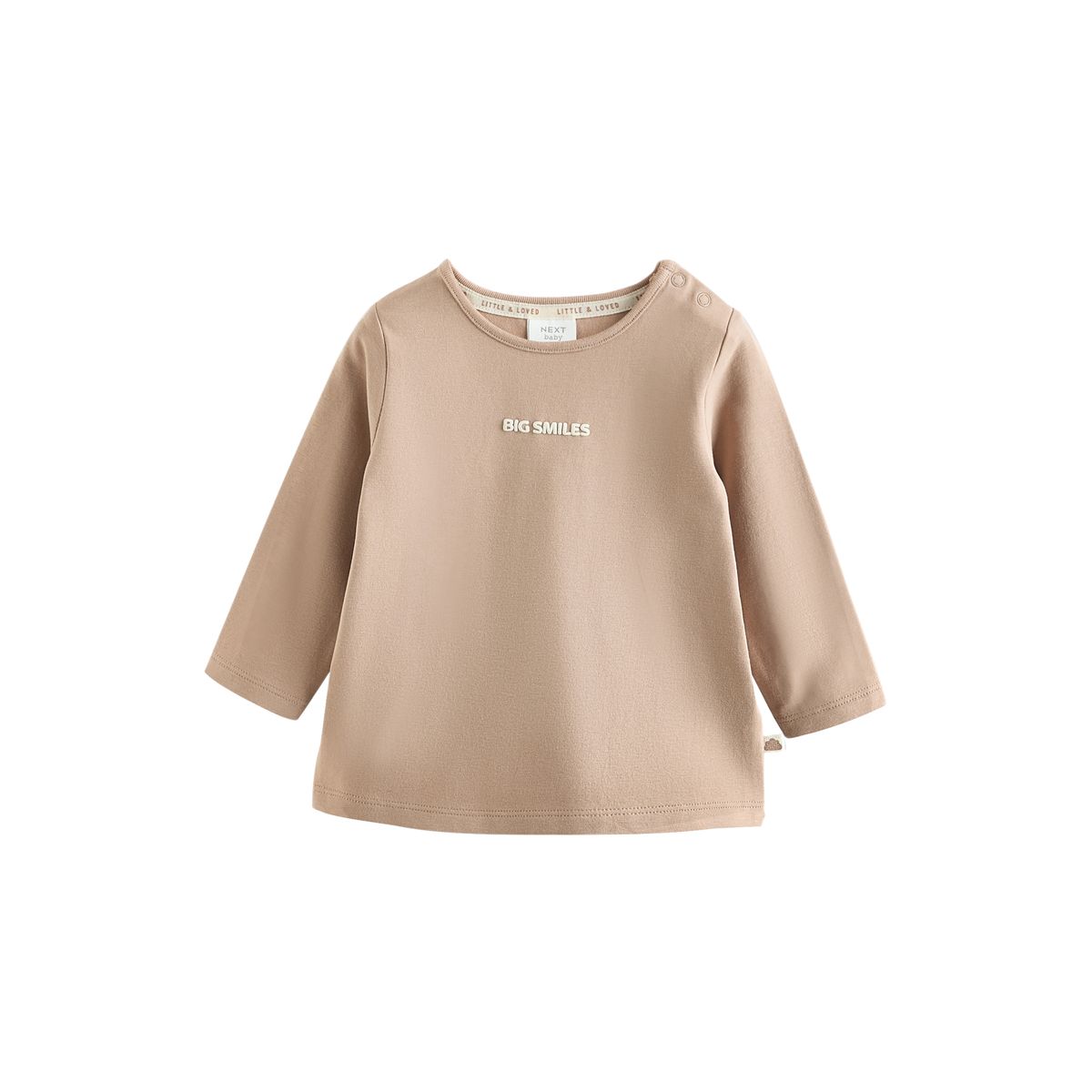 T-shirt bébé à manches longues, lot de 3 neutre/gris, NEXT