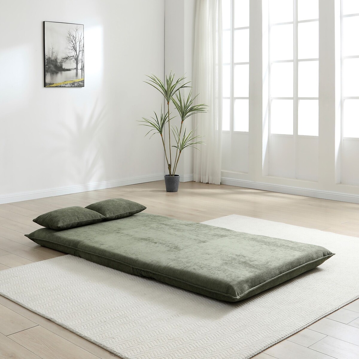 Corin Chenille Double Fold-Out Sofabed olive, ÉDITÉ