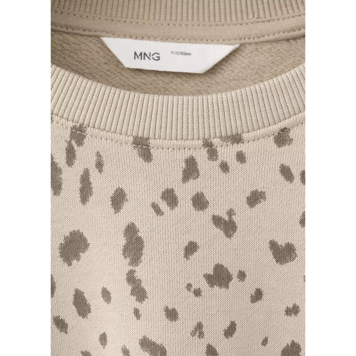 Sweat coton imprimé animal sable, MANGO KIDS