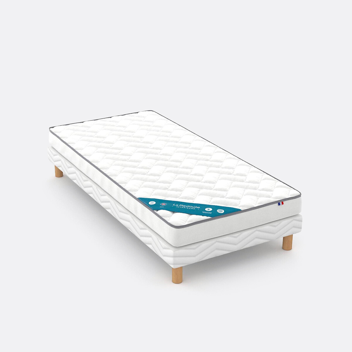 Matelas enfant mousse, soutien mi-ferme, accueil moelleux blanc écru, LA REDOUTE INTERIEURS