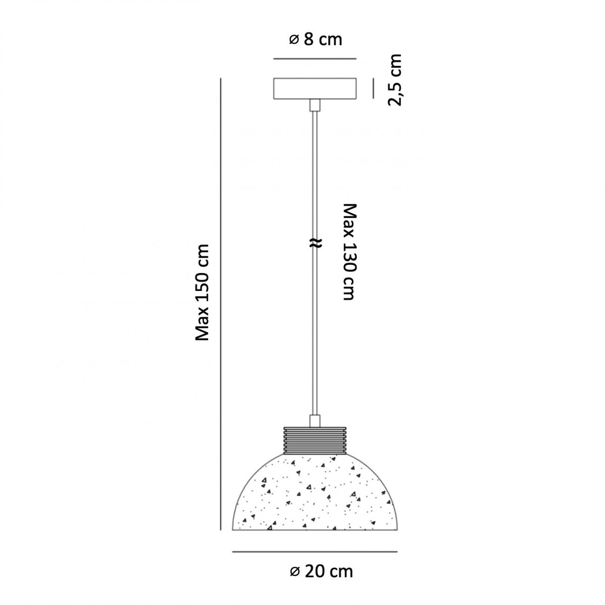 Suspension en béton - KODA v020384, D'ARPEJE
