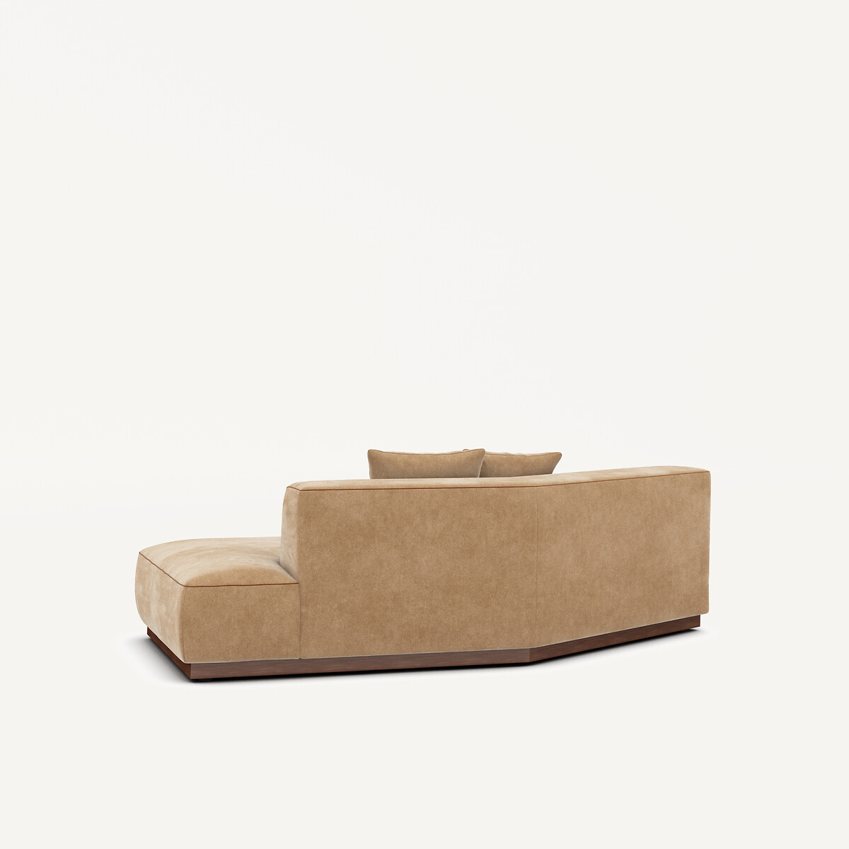 Rechte halve zetel van stonewashed fluweel, JACOPO touwkleur, AM.PM