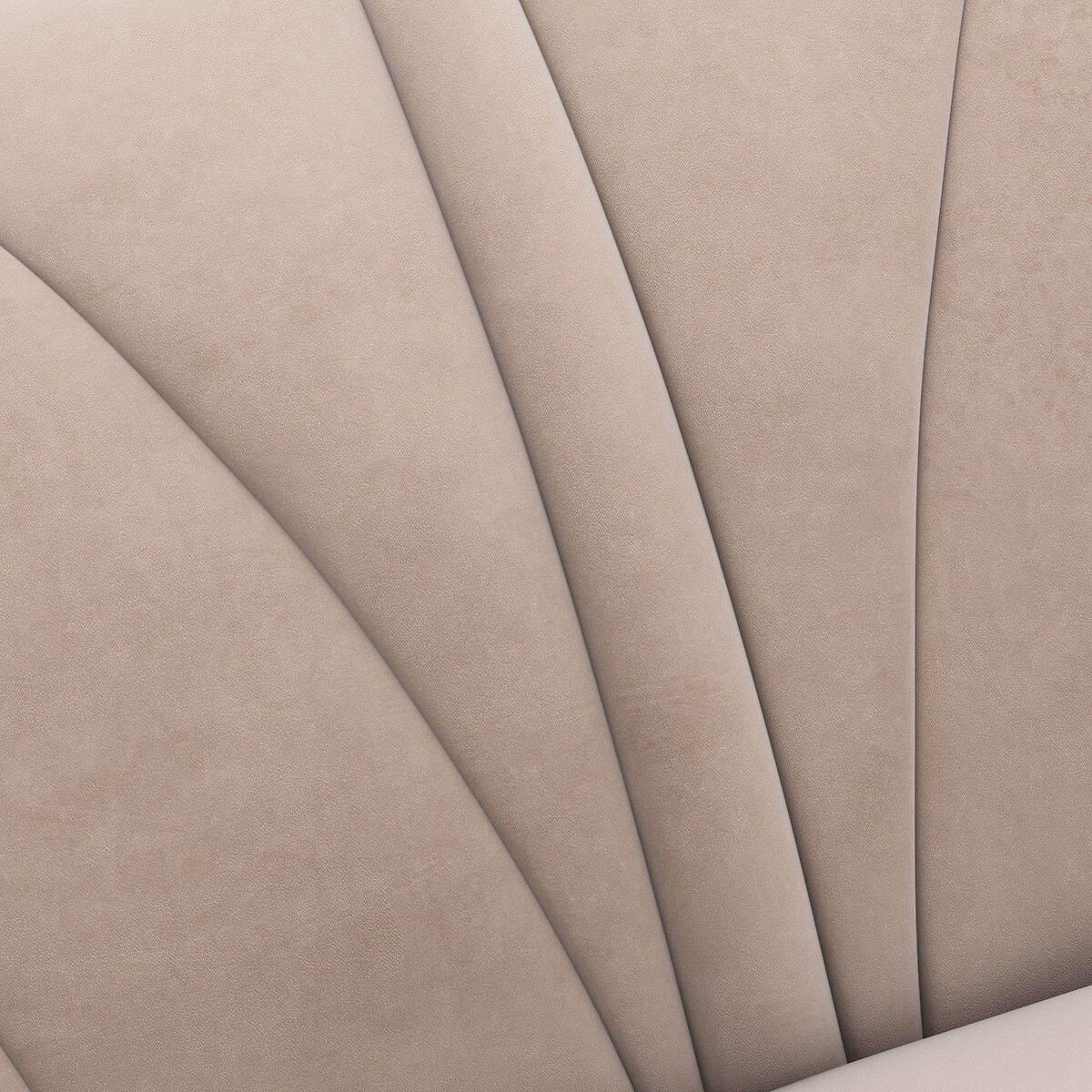 Sofa Leone, 2/3-Sitzer, Samt pastellrosa, LA REDOUTE INTERIEURS