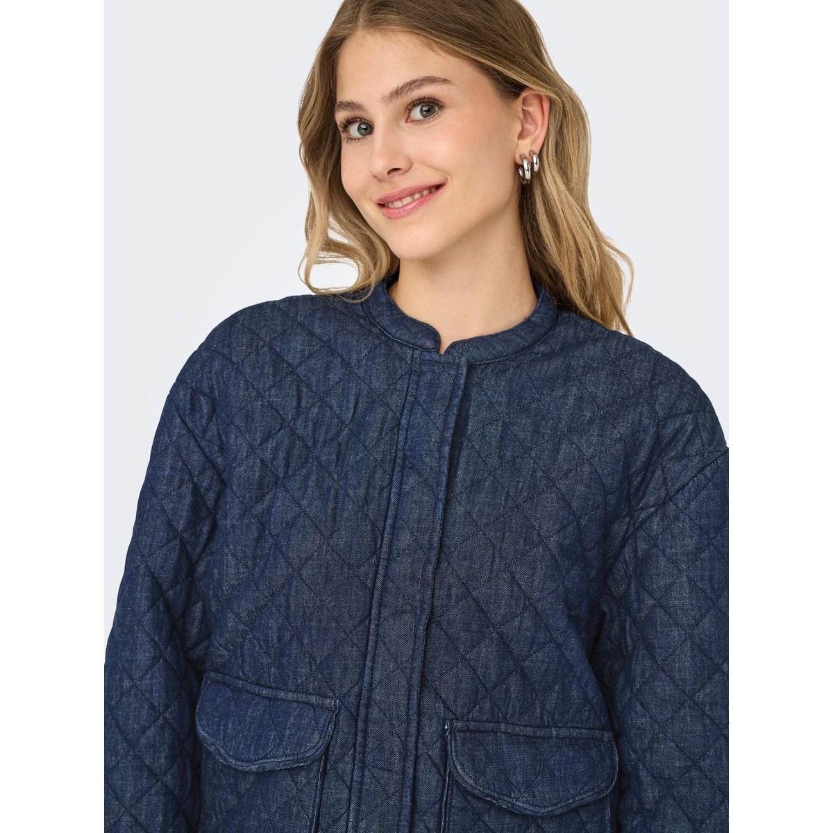 Veste Matelassée dark blue denim, ONLY