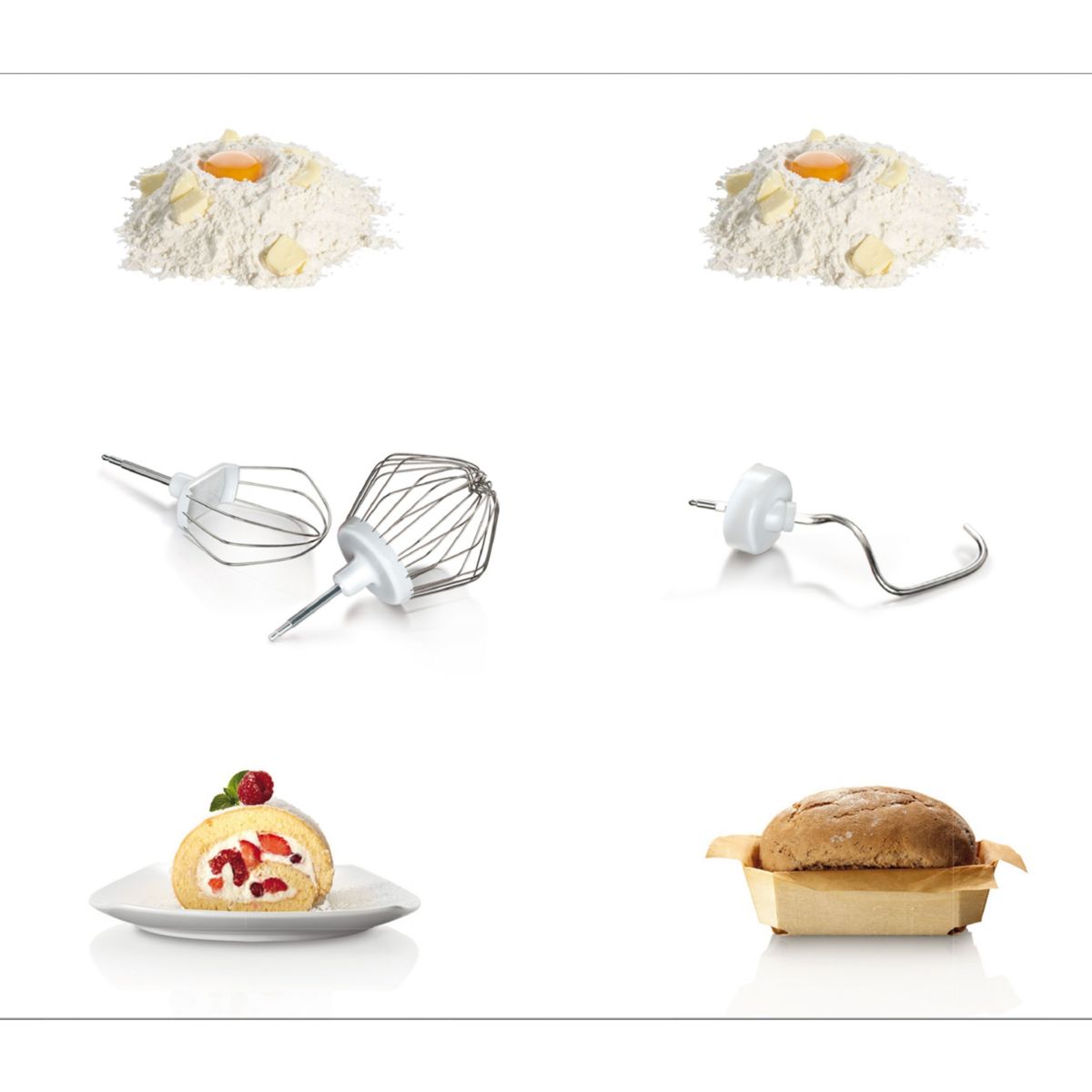 Robot pâtissier Série 4 - Blanc MUM58200E couleur unique, BOSCH
