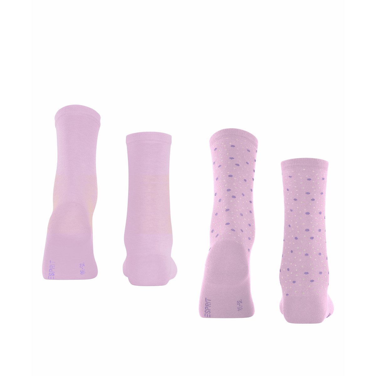 Chaussettes Playful Dot 2-Pack Opaque bleu, ESPRIT