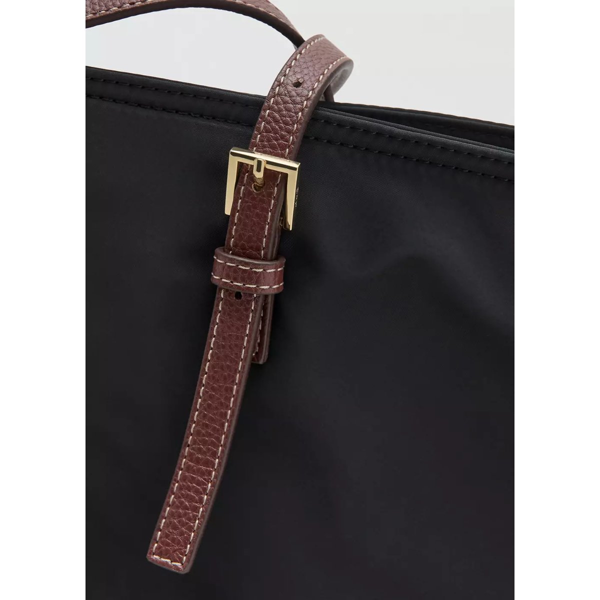 Sac cabas détail boucles noir, MANGO