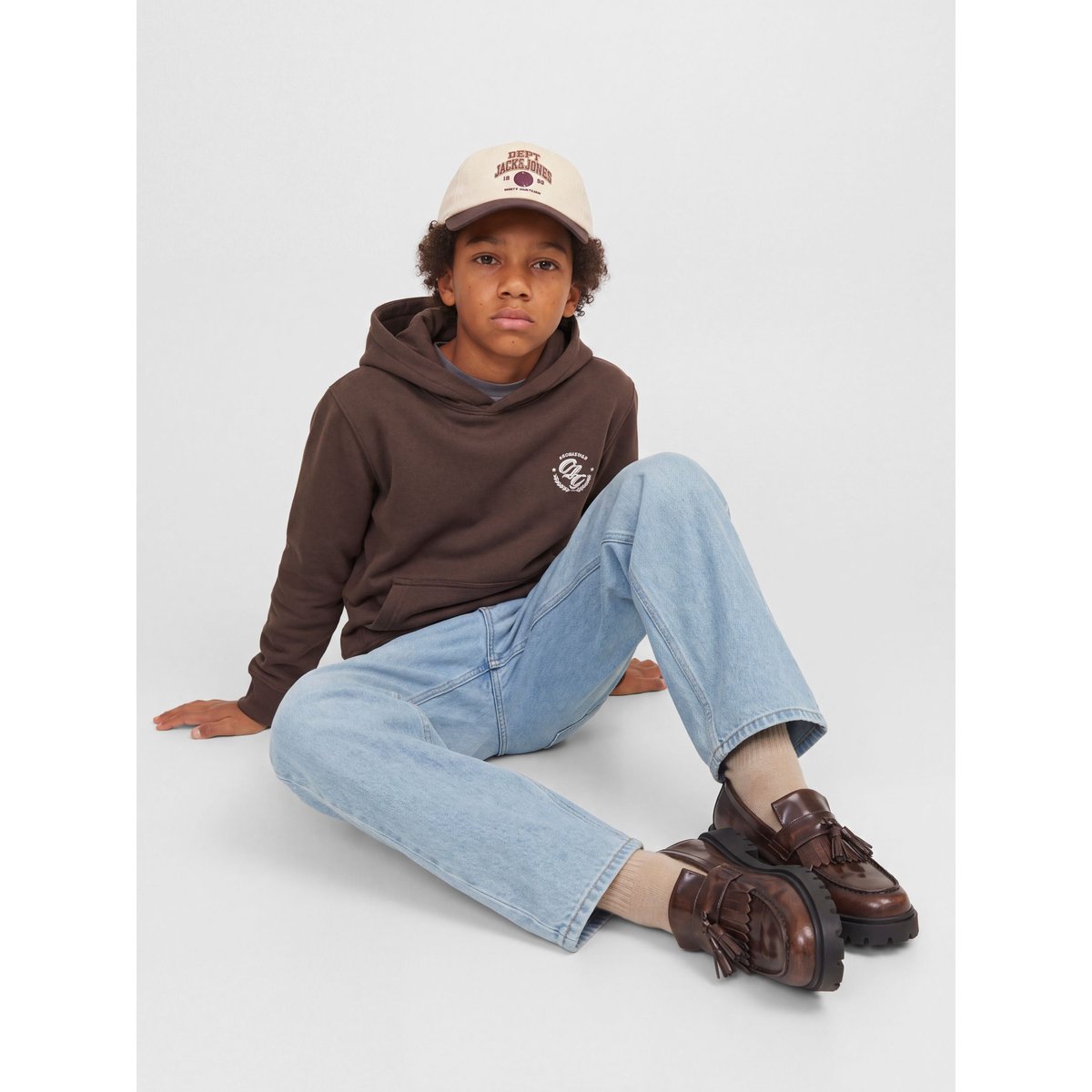Jean Baggy Fit blue denim 1, JACK & JONES JUNIOR