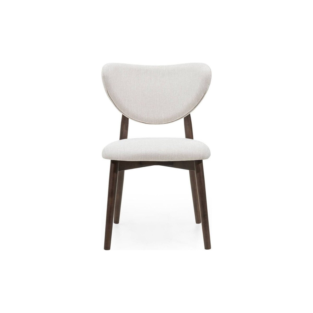 Chaise de salle à manger collection JULIETTE beige et noyer, RECOLLECTION
