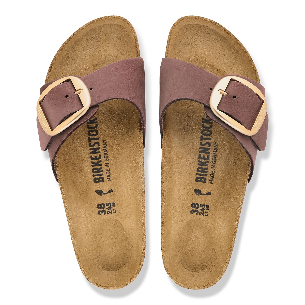 Mules simple bride Madrid Big Buckle bordeaux, BIRKENSTOCK