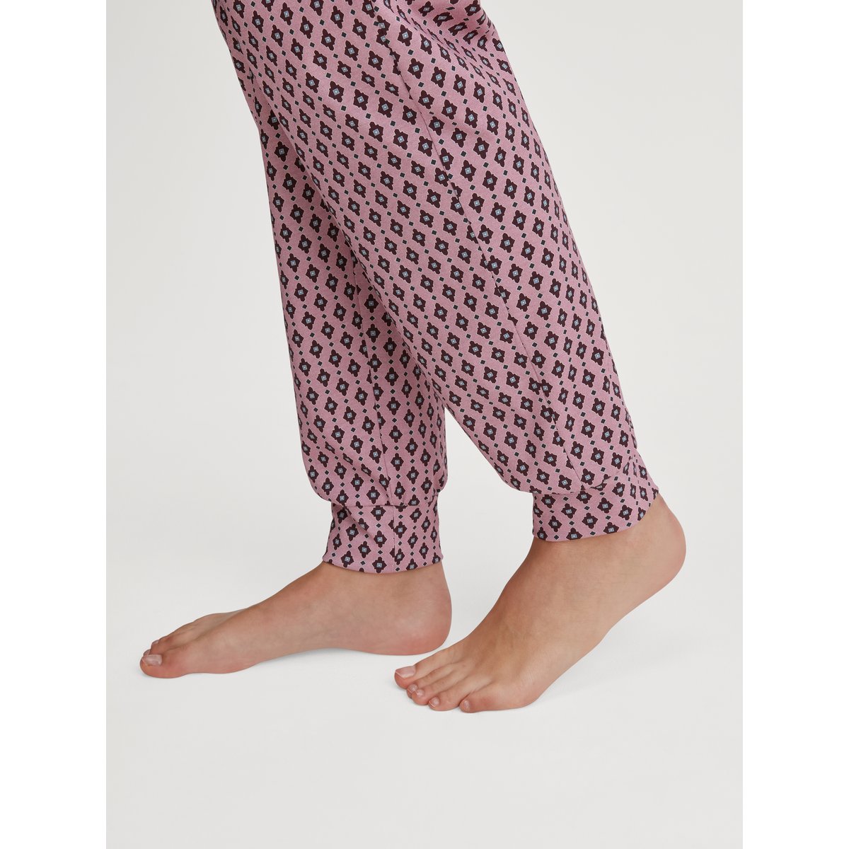 Bas de pyjama avec poignets Coton FAVOURITES BOTANIC lilas, CALIDA