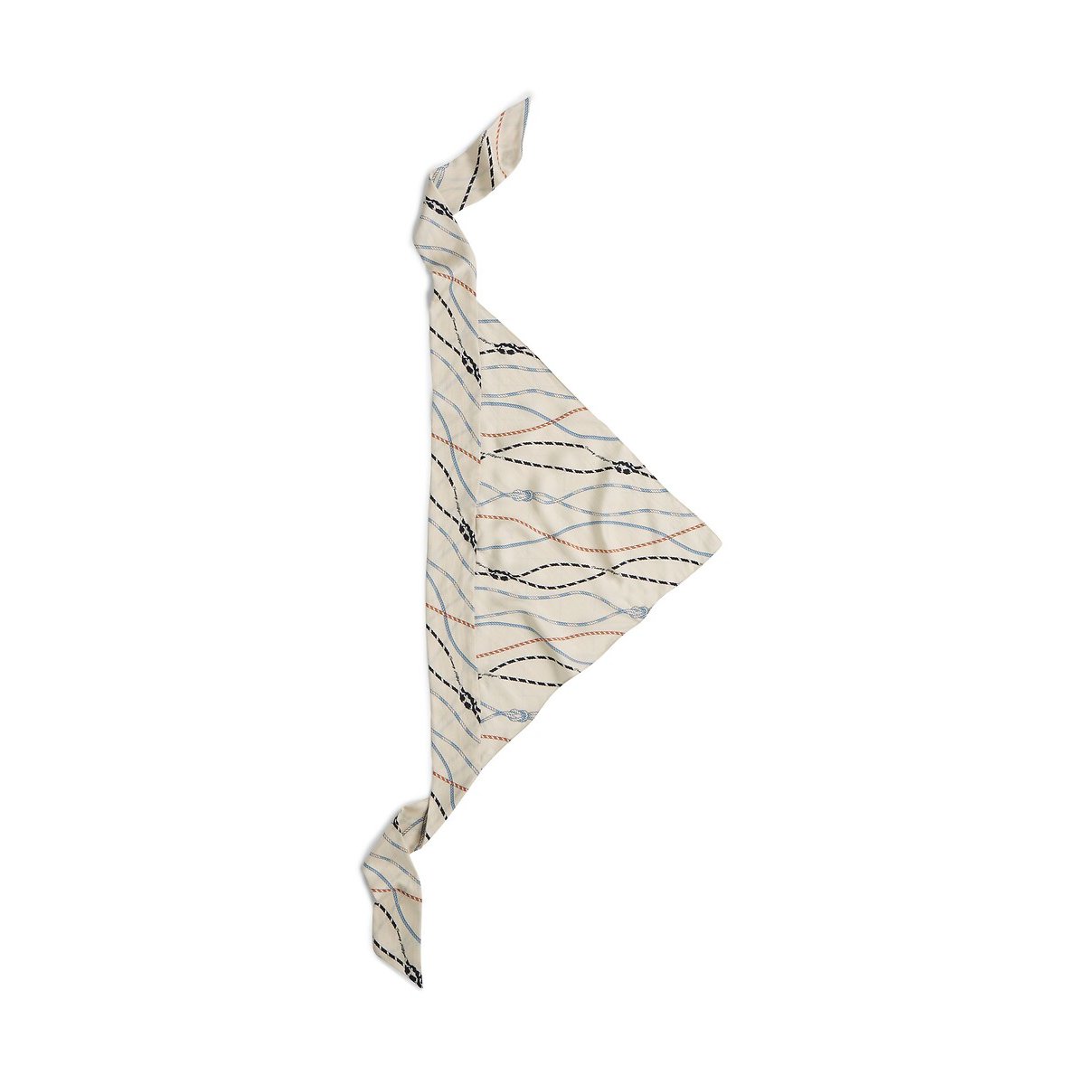 Lenço de seda estampado Nautical branco, TOMMY HILFIGER