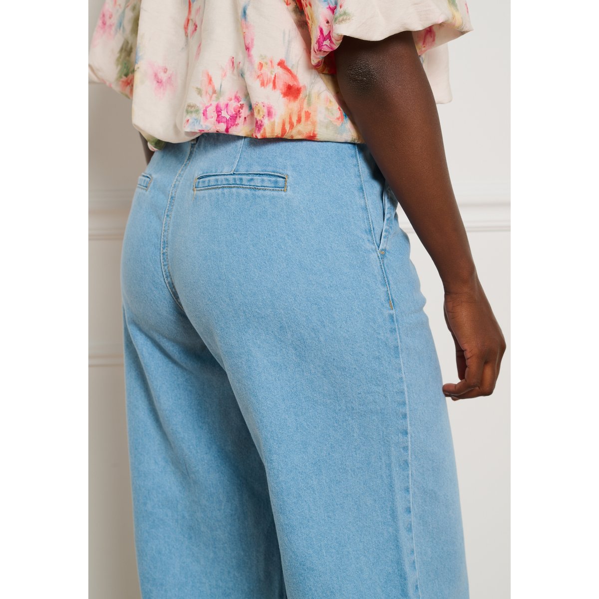 Jean large fluide blue bleached, LOLALIZA