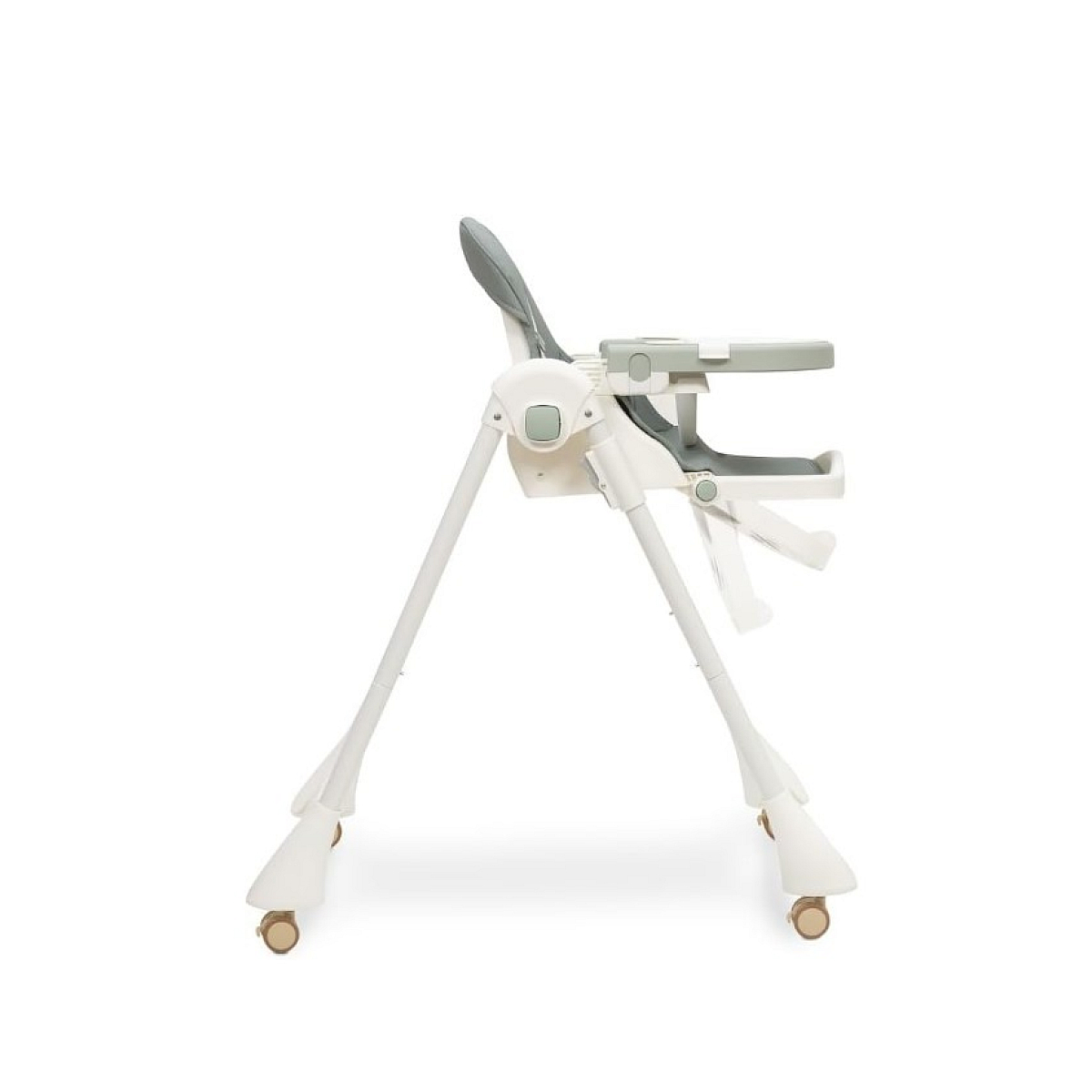 Chaise Haute evolutive - Vert couleur unique, INTERBABY