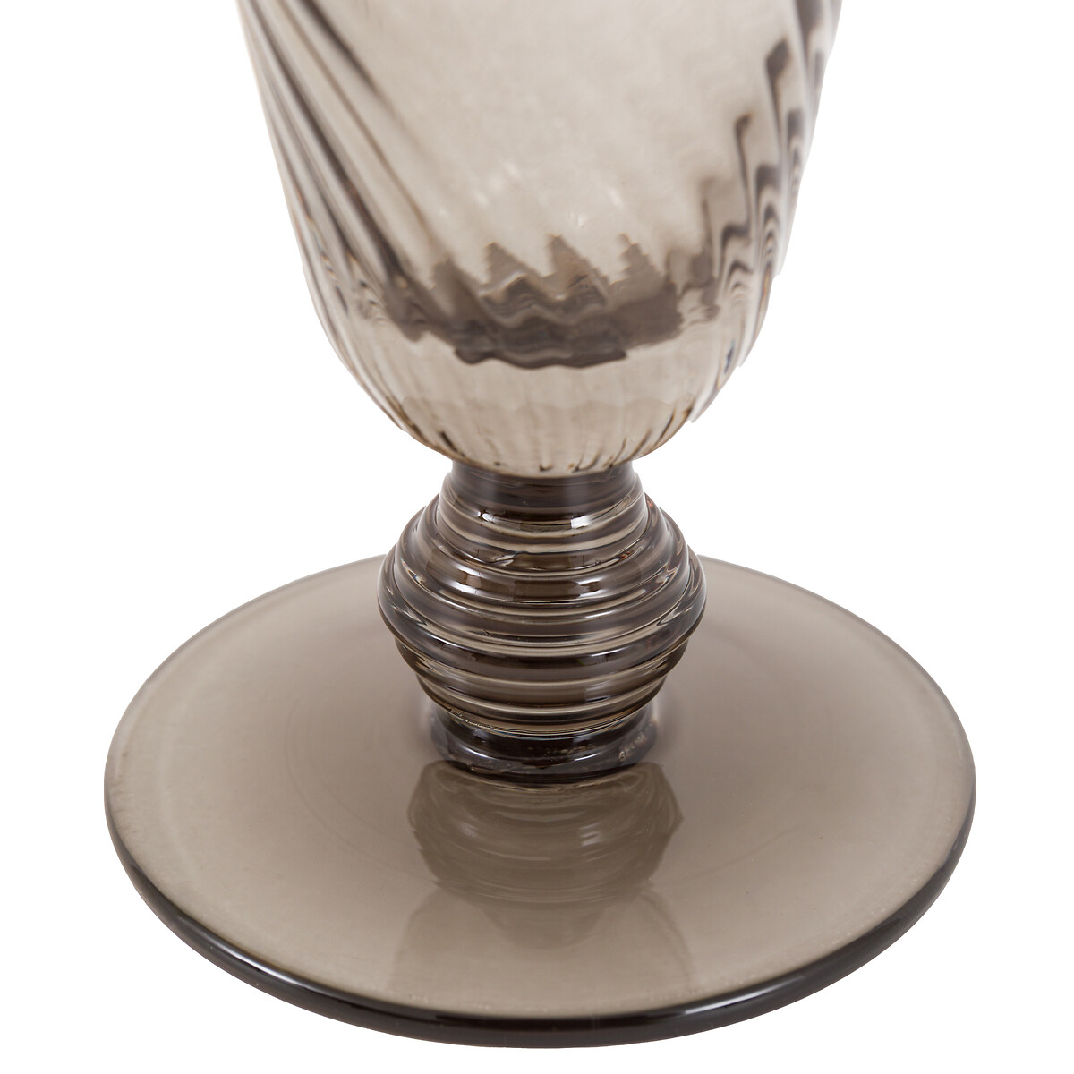 Set of 4 Vela Champagne Flutes in Smoked Grey grey, ÉDITÉ