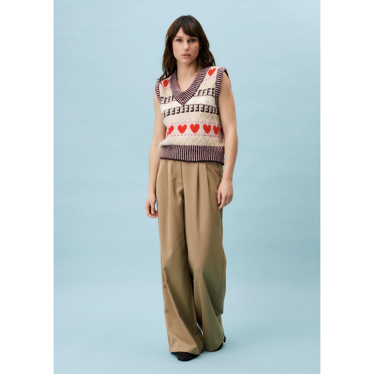 Cardigan RHUBARBE beige, FRNCH