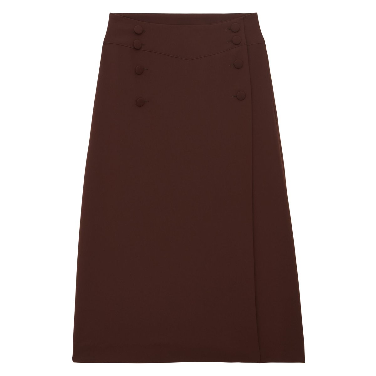 Jupe Tales fluide marron, INES DE LA FRESSANGE PARIS
