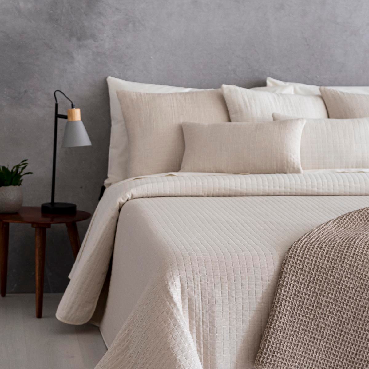 Couvre lit CONSTANCE lin, NAF NAF HOME