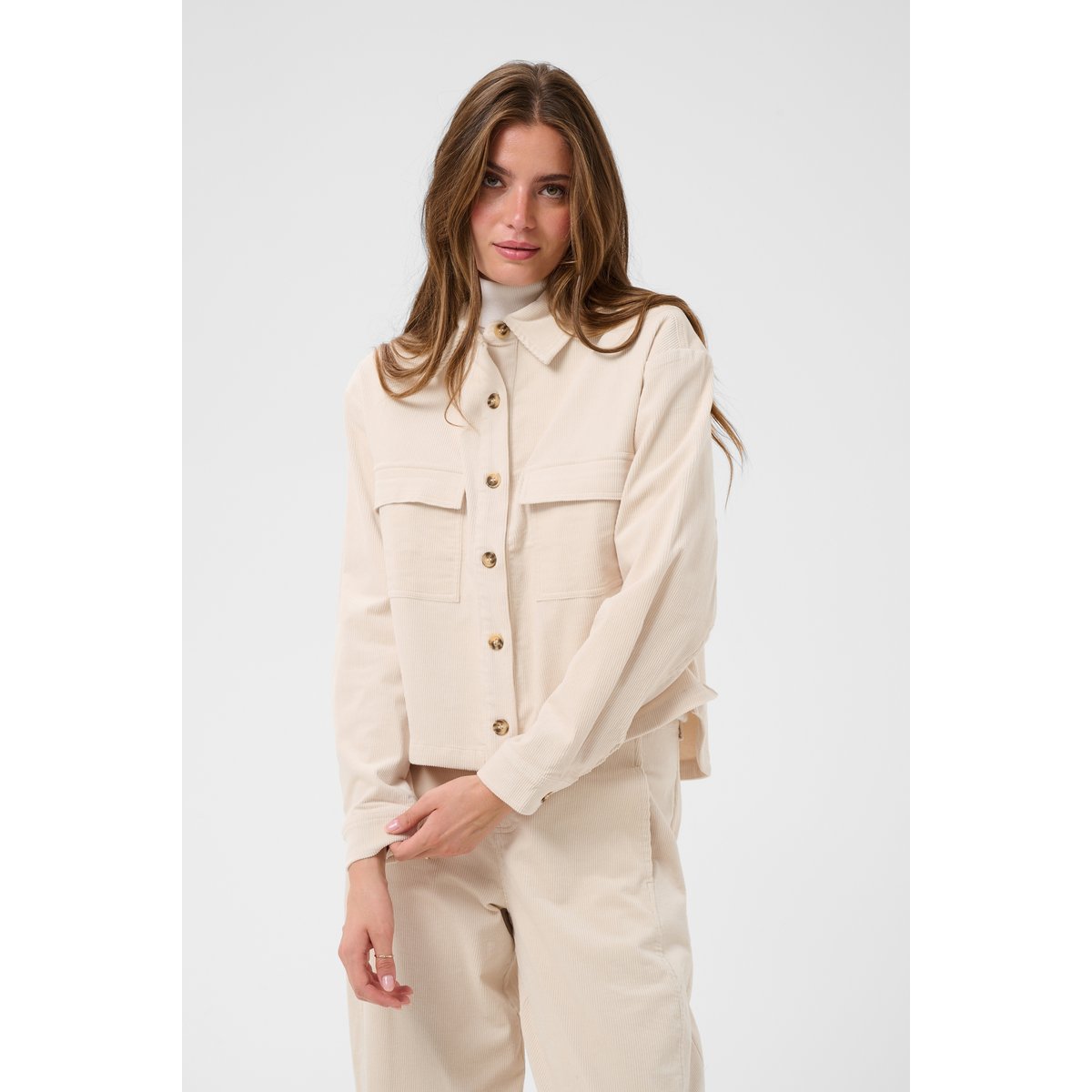 Chemise à manches longues blanc offwhite, CREAM
