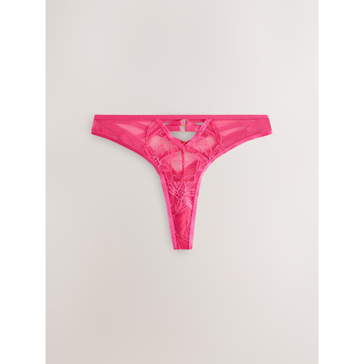 String en dentelle, lot de 2 rose/noir, NEXT